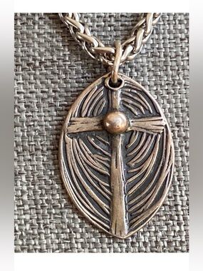 Sterling Silver Cross Pendant Necklace -